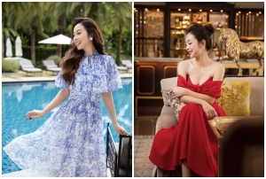 Hoa hậu Jennifer Phạm được tôn vòng hai trong các thiết kế mới của Lê Thanh Hòa