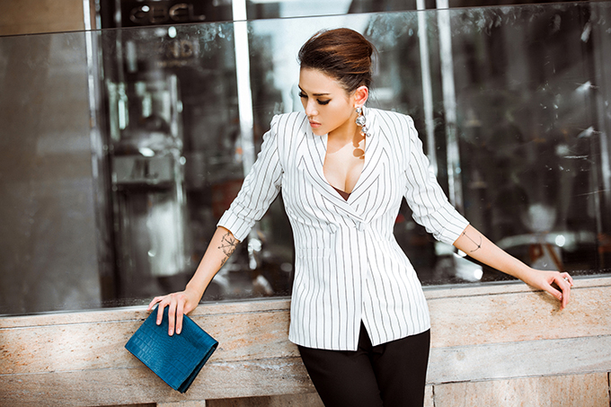 Võ Hoàng Yến đổi gió với phong cách thanh lịch