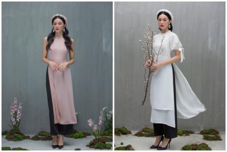 Hạ Vi dịu dàng trong tà áo dài cách tân