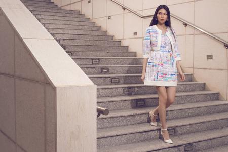 Trang phục print mix phối hoạ tiết cho cô nàng công sở