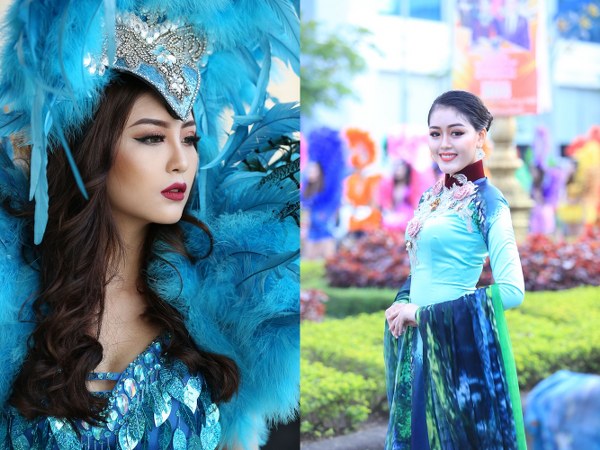 Á hậu Đại Dương và Hoa khôi Hải Yến đẹp đến mê hoặc tại lễ hội Carnaval Đồng Hới 2018