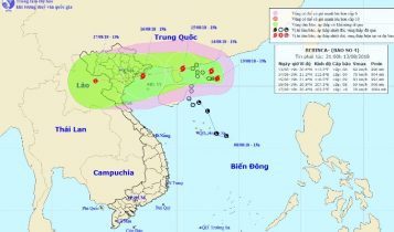 Dự báo thời tiết 14/8: Tâm bão nằm trên vùng biển Quảng Ninh-Nam Định