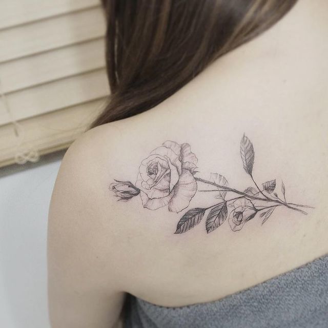 Tattoo mini, hình xăm nhỏ, mẫu hình xăm trên vai, hình xăm dễ thương, mẫu tatto mini dễ thương, mẫu tatto mini trên vai