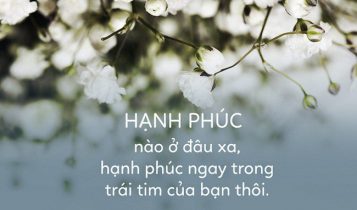 Hạnh phúc ở ngay trong trái tim của bạn