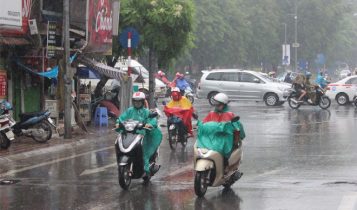 Các tỉnh phía Bắc có mưa, nhiệt độ giảm dần