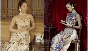Hoa hậu Thu Quyên, Khánh Vân dịu dàng trong tà áo dài truyền thống, đậm nét xưa
