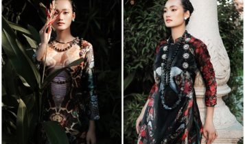 Quỳnh Anh The Face 2018 diện áo dài họa tiết độc đáo, ấn tượng
