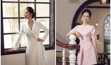 Hoa hậu Mai Phương làm mẫu cho trang phục của Lê Thanh Hòa