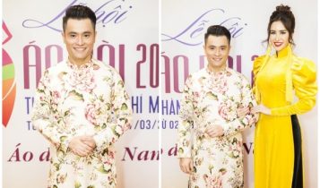NTK Nhật Dũng hội ngộ Hoa hậu Phan Ngọc Hân tại Lễ hội Áo dài 2019