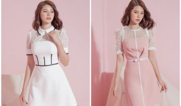 Hoa hậu Jolie Nguyễn diện sắc hồng pastel dịu mắt