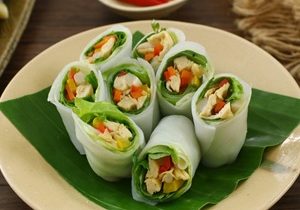 Thực đơn hàng ngày: Phở cuốn chay