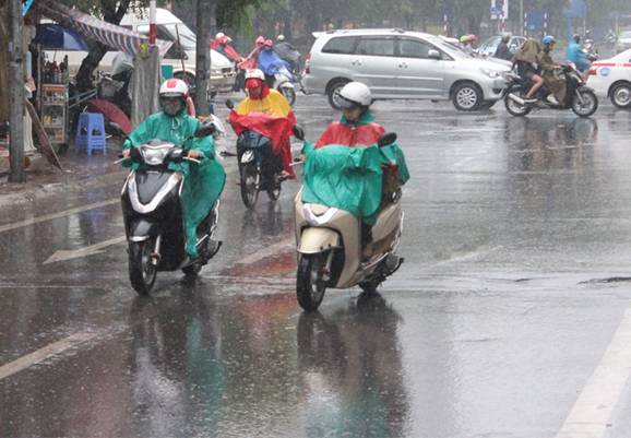 Thời tiết hôm nay 21/8/2019 Hà Nội mưa to và rất to