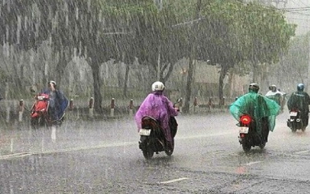 Thời tiết hôm nay có mưa rào và dông trên diện rộng