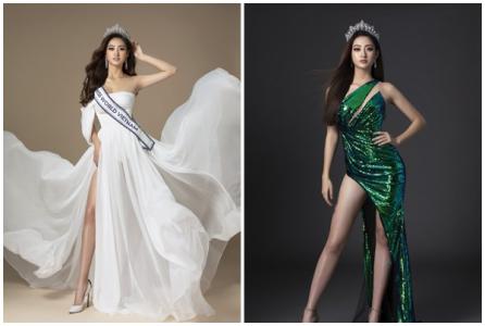 Hoa hậu Lương Thùy Linh diện váy cắt xẻ tôn lợi thế hình thể
