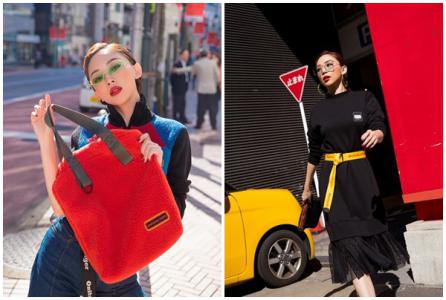 Tóc Tiên diện trang phục cá tính trên đường phố Nhật Bản