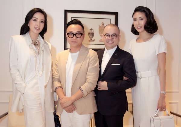 Hoa hậu Hà Kiều Anh, Giáng My và NTK Công Trí dự tiệc trà của doanh nhân Nam Phố Xinh