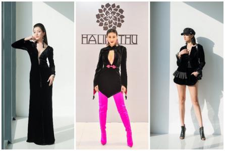 Maya, Hồng Quế và Phạm Thu Hà trong các thiết kế của NTK Hà Linh Thư