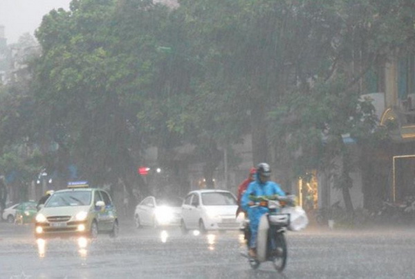 Thời tiết hôm nay từ chiều và đêm nay ở Bắc Bộ có mưa