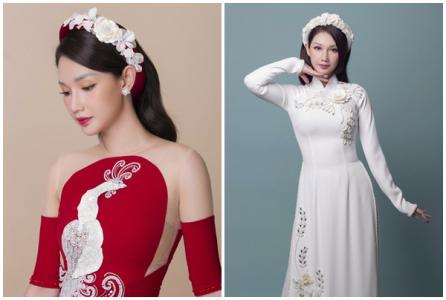 Quỳnh Chi nổi bật với áo dài cách điệu