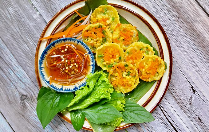 Thực đơn hàng ngày: Bánh khọt chay