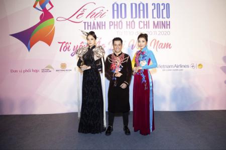 Hoa hậu Nhân ái Linh Huỳnh bất ngờ xuất hiện tại Lễ hội Áo dài TP.HCM
