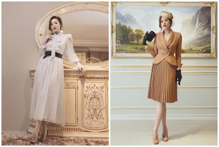 Á hậu Tú Anh thanh lịch và nữ tính với thời trang thập niên 1950