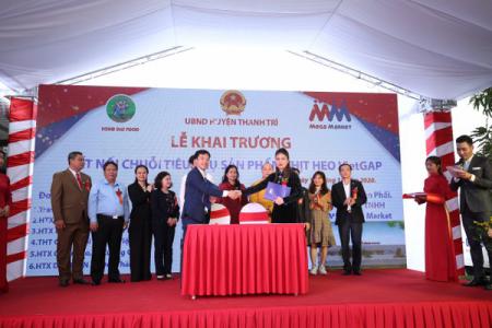 Khai trương trạm trung chuyển thịt heo của MM Mega Market Việt Nam