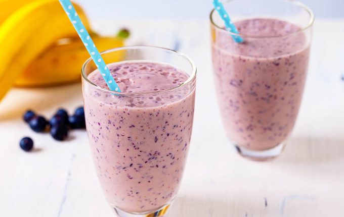 Thực đơn hàng ngày: Smoothie chuối việt quất