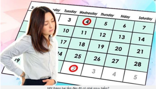 Một tháng 2 lần kinh nguyệt, có phải là bất thường?