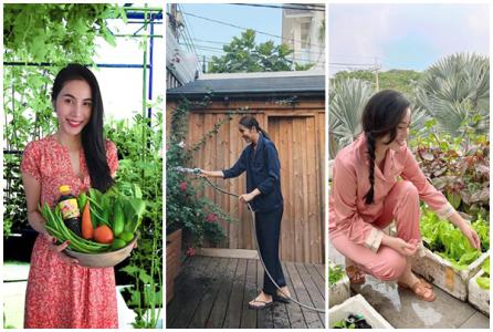 Sao Việt và thời trang khi ở nhà làm vườn