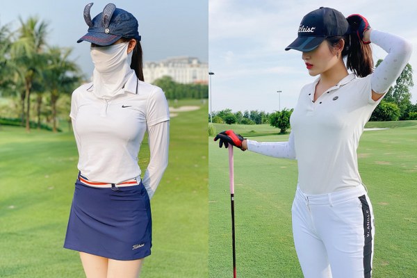 Thời trang chơi golf của 2 mỹ nhân Việt