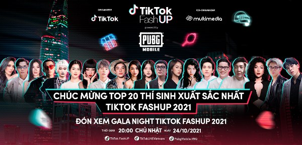 Top 20 chính thức lộ diện tại TikTok FashUP Gala Night 2021