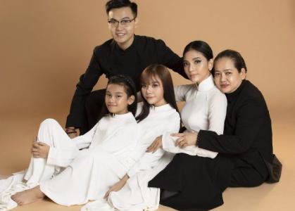 Á hậu Trương Thị May thực hiện bộ ảnh cùng gia đình