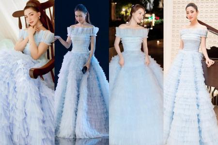 4 mỹ nhân Việt diện một mẫu váy công chúa nổi bật