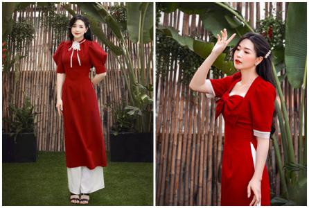 Áo dài dành cho dịp Tết của NTK Nguyễn Hà Nhật Huy