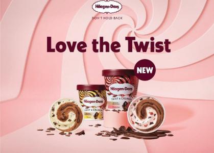Bộ sưu tập kem mới Twist & Crunch của Häagen-Dazs
