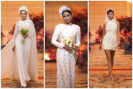 Loạt người đẹp Việt nổi bật trong váy cưới của nhà thiết kế Adrian Anh Tuấn