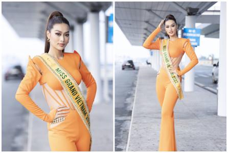 Hoa hậu Đoàn Thiên Ân đã chính thức lên đường sang Indonesia