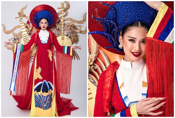 Á hậu Nguyễn Nga diện trang phục dân tộc mang tên “Nhã nhạc”