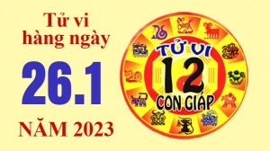 Tử vi 12 con giáp ngày 26/1/2023: Tuổi Tỵ công danh thăng tiến