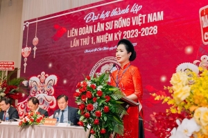 NSƯT Trịnh Kim Chi giữ chức Phó chủ tịch Liên đoàn Lân sư rồng Việt Nam