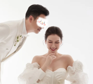 Diễn viên Hương Giang bất ngờ đăng ảnh cưới với chú rể giấu mặt