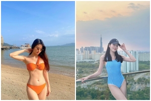 Sao Việt khoe dáng với bikini
