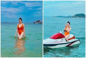 Hoa hậu Diễm Hương khoe nhan sắc trẻ trung cùng đường cong nóng bỏng