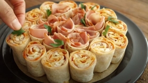 Thực đơn hàng ngày: Pizza Tortilla hình bông hoa