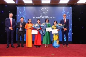Lễ trao Giải thưởng Nhà Khoa học nữ xuất sắc năm 2023 cho 3 Nhà khoa học nữ Việt Nam