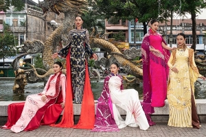 Bộ sưu tập áo dài Tết Giáp Thìn 2024 của nhà thiết kế Võ Việt Chung