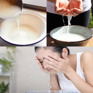 Chăm sóc da mặt bằng nước vo gạo, giúp da sáng đẹp và hồng hào đón Tết