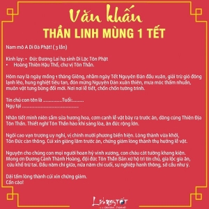 Văn khấn ngày mùng 1 Tết