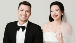 Ảnh cưới của diễn viên Kim Oanh và ông xã
